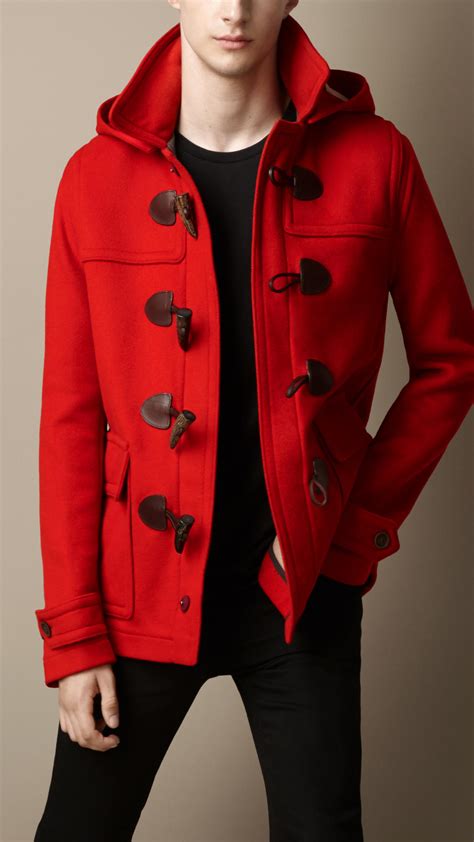 burberry red coat men|Burberry men military coats.